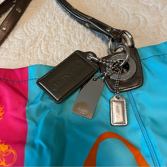 Rare Coach Madison Limited Edition Nylon Tote Style Purse, Never Used - Picture 6 of 10